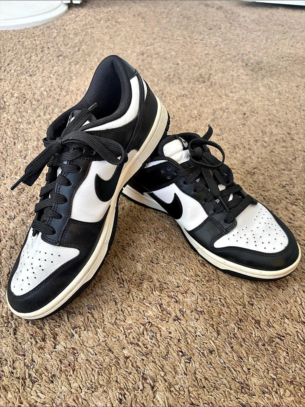 Nike Dunk Low Retro 'Panda' Sneakers in Black & White US 7.5 Men